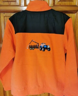 Bluza z haftowanym ZESTAWEM ZRYWKOWYM (traktor i przyczepa)