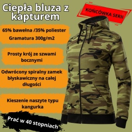 Bluza damska CAMO ZIPPER (końcówka serii)