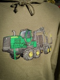 Bluza z haftowanym wzorem FORWARDERA John Deere