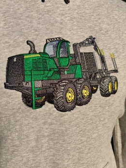 Bluza z haftowanym wzorem FORWARDERA John Deere