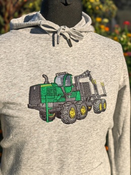 Bluza z haftowanym wzorem FORWARDERA John Deere