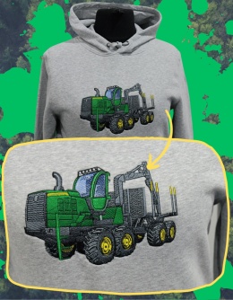 Bluza z haftowanym wzorem FORWARDERA John Deere