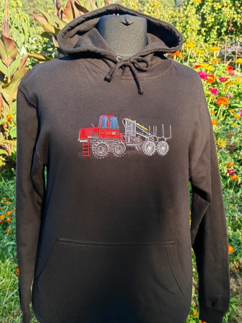 Bluza z haftowanym wzorem FORWARDERA Komatsu Bluza z haftowanym wzorem FORWARDERA Komatsu