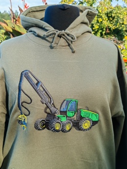 Bluza z haftowanym wzorem HARVESTERA John Deere