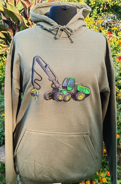 Bluza z haftowanym wzorem HARVESTERA John Deere Bluza z haftowanym wzorem HARVESTERA John Deere