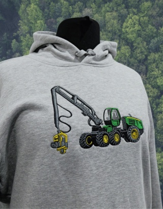 Bluza z haftowanym wzorem HARVESTERA John Deere