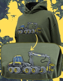 Bluza z haftowanym wzorem HARVESTERA Ponsse