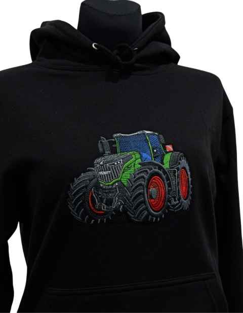 Bluza z haftowanym wzorem ciągnika FENDT