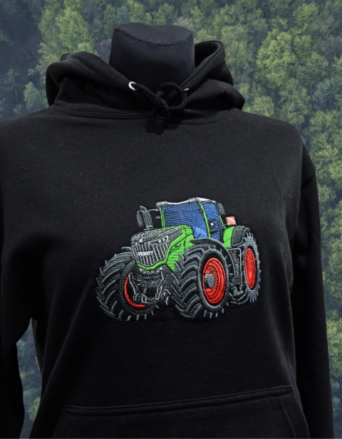 Bluza z haftowanym wzorem ciągnika FENDT