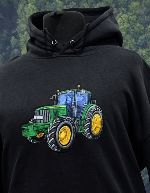 Bluza z haftowanym wzorem ciągnika John Deere