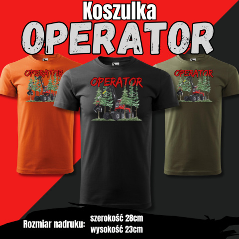 HARVESTER- KOSZULKA DLA FANÓW KOMATSU/VALMET HARVESTER- KOSZULKA DLA FANÓW KOMATSU/VALMET
