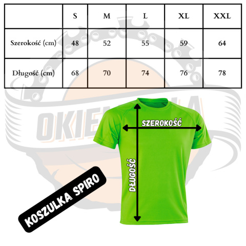 Koszulka szybkoschnąca - z PRZYCZEPĄ na piersi Koszulka szybkoschnąca - z PRZYCZEPĄ na piersi