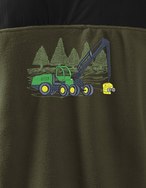 Polar z haftowanym wzorem harvestera JOHN DEERE Polar z haftowanym wzorem harvestera JOHN DEERE