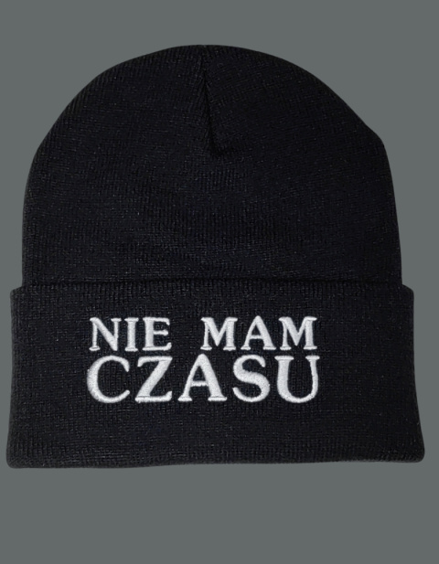 NIE MAM CZASU Czapka zimowa NIE MAM CZASU Czapka zimowa