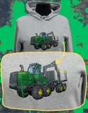WYPRZEDAŻ - Bluza z haftowanym wzorem FORWARDERA John Deere