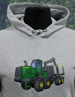 WYPRZEDAŻ - Bluza z haftowanym wzorem FORWARDERA John Deere