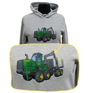 Bluza z haftowanym wzorem FORWARDERA John Deere