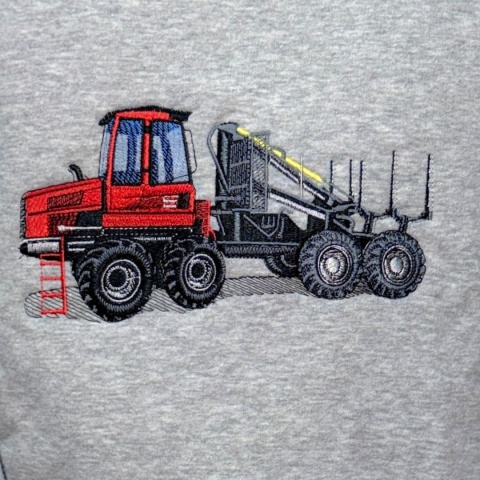 Bluza z haftowanym wzorem FORWARDERA Komatsu