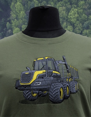 WYPRZEDAŻ - Bluza z haftowanym wzorem FORWARDERA PONSSE