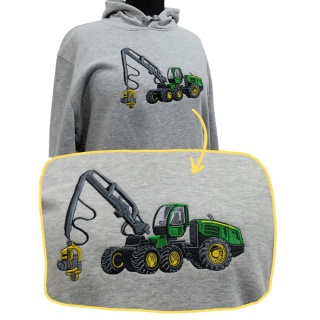 Bluza z haftowanym wzorem HARVESTERA John Deere