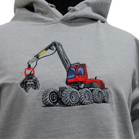 Bluza z haftowanym wzorem HARVESTERA KOMATSU