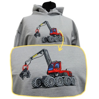 Bluza z haftowanym wzorem HARVESTERA KOMATSU