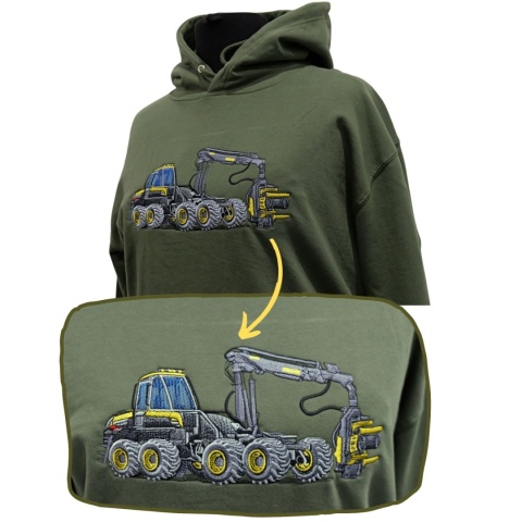 Bluza z haftowanym wzorem HARVESTERA Ponsse