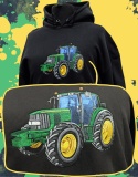 WYPRZEDAŻ - Bluza z haftowanym wzorem ciągnika John Deere