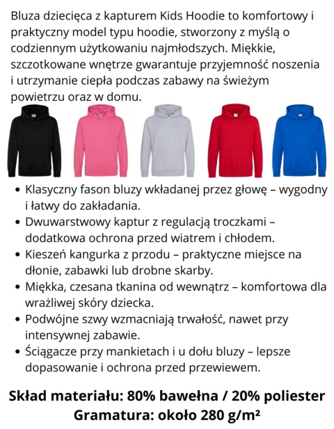 College Hoodie - BLUZA DZIECIĘCA z kapturem