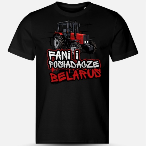 czarna koszulka FANI I POSIADACZE BELARUS MTZ 820