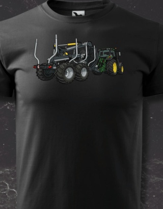 FAO FAR - ciągnik i przyczepa (KOLOR)