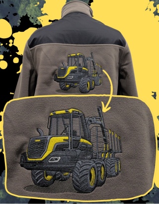 Polar z HAFTOWANYM forwarderem (Wzorowany na marce PONSSE)