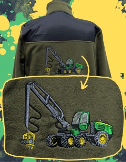 WYPRZEDAŻ - Polar z HAFTOWANYM harvesterem(Wzorowany na marce JOHN DEERE)