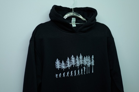 Ewolucja drwala - Bluza z NADRUKIEM