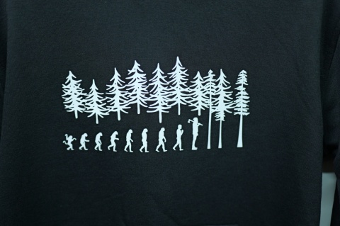 Ewolucja drwala - Bluza z NADRUKIEM