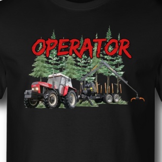 TRAKTOR Z PRZYCZEPĄ - ZRYWKA DREWNA